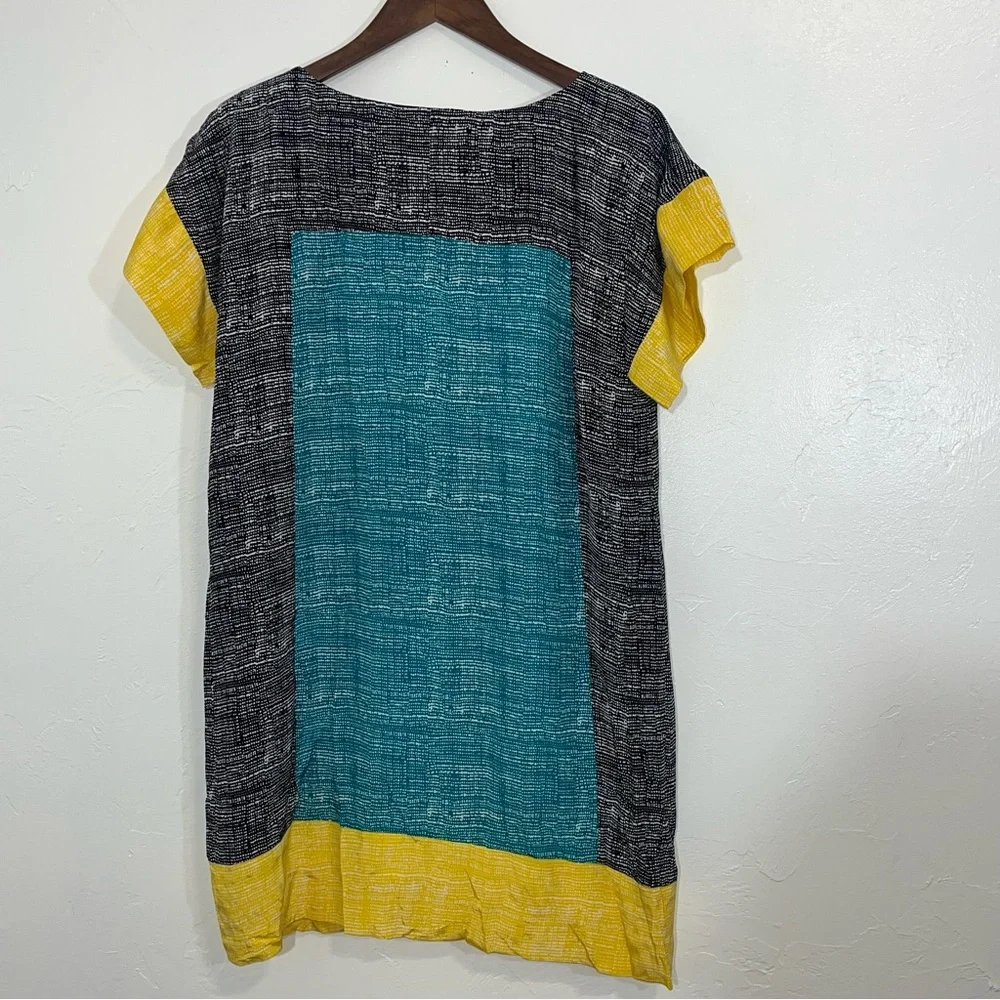 Anthropologie Corey Lynn Carter Silk ColorBlock Dress